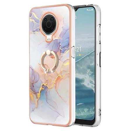 Marmormotiv Nokia G10 / Nokia G20 skal - Milky Way Marmor Vit