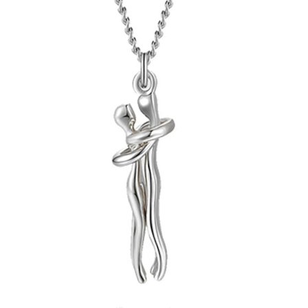 Love Style Hug -kaulakoru, unisex, miehille, naisille, pariskunnille, riipuksella