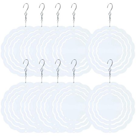 10 st 3 tum Sublimering Vind Spinner Ämnen, Vinddriven Kinetisk Skulptur, Spinner Upphängning Trim för Inomhus Utomhus