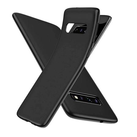 Samsung Galaxy S10e- Matt TPU Mjuk Skal - Svart Transparent