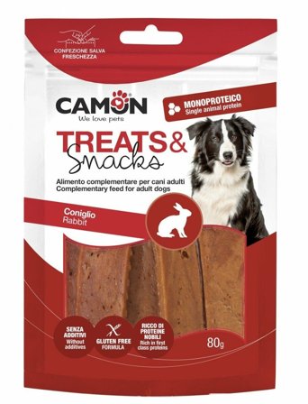 Camon Jerky di Coniglio Snack Per Cani 80g