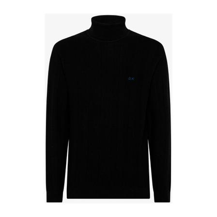Sun68, Sweater Zwart, Heren, Maat:L