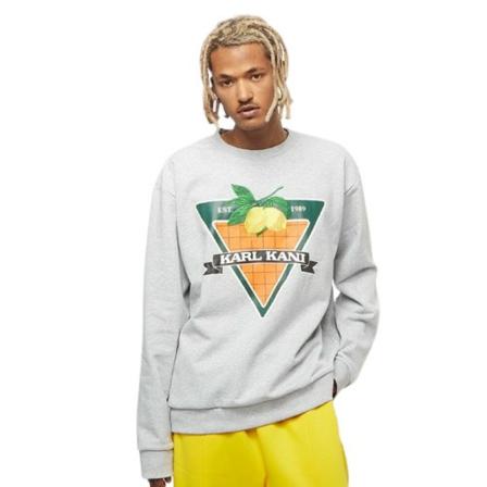 Karl Kani, Sweatshirt Szary, Mężczyzna, Rozmiar: S