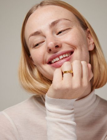 Enamel Copenhagen Adele Ring - Gold - 59