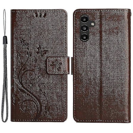 Kompatibel med Samsung Galaxy A55 5G Fjäril Läderfodral Telefon Skal med Ställ Plånbok-Perfekt