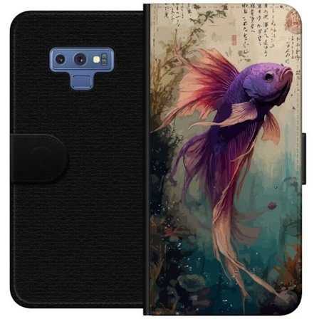 Yhteensopiva Lompakkokotelo Samsung Galaxy Note9 Aasialainen Kala Koi Japani Akvaario