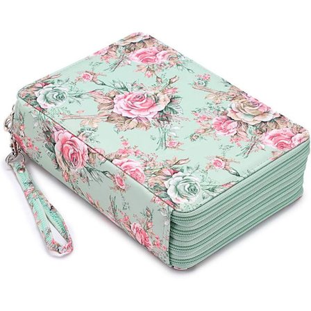 Färgpennor Etui Pennfodral Penna Väska Stor Kapacitet Pennor O