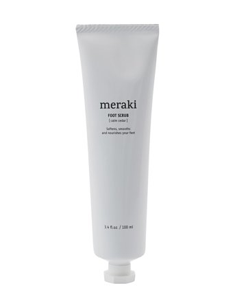 meraki Foot Scrub, Calm Cedar, Cosmos Organic - White - 100 ml