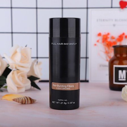 27,5g Professionelle Hårbyggende Fibre Hårtabsopløsning Hårfortykkelse Tættere Lysebrun