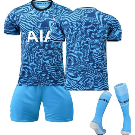 23 Nya Tottenham Bortetrøyer Kits Barn Fotballtrening T-skjorte SON 7 Onummererte Unnumbere(Barn 18(100-110CM),Unnumbered)