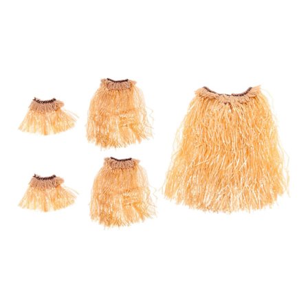 1 sæt festforestilling hula-nederdel festkostume dekor hawaiiansk hula-nederdel