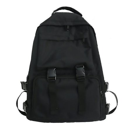 Back To School Svart Ryggsäck Ny Trend Kvinnlig Ryggsäck Mode Dam Ryggsäck Vattentät Stor Scho