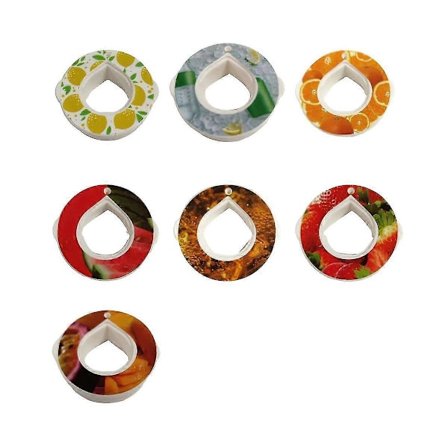 7 Spiseskjeer Naturlig Smak Vannflaske Smak, Skje Smakskapsler, Ring Fruktsmak.