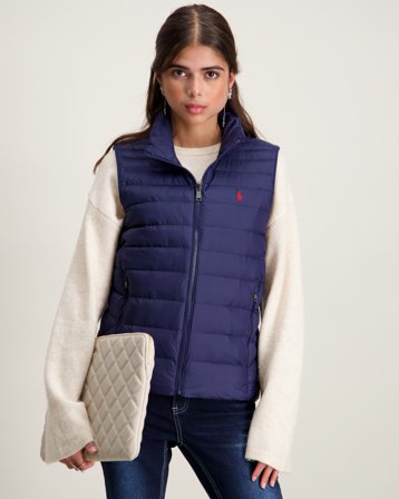 Polo Ralph Lauren P-Layer 2 Packable Quilted Vest Blå Jackor Tjej - Kids Brand Store