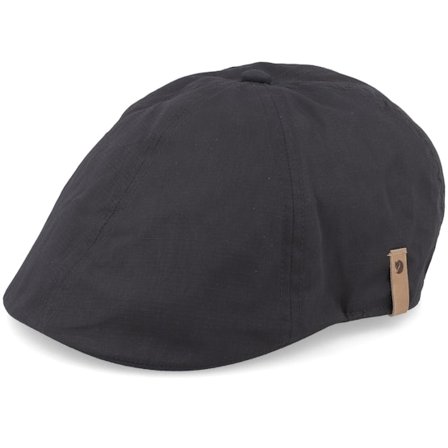 Fjällräven - Black flatcap Czapka Z Daszkiem - Övik Dark Grey Flatcap @ Hatstore
