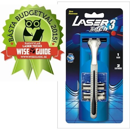 Rakhyvel + 20 rakblad Laser Tech3