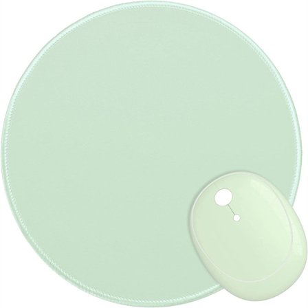 2-pack, musmatta, premium texturerad liten rund musmatta 9,84 tum brun och ljusgrön, sydd