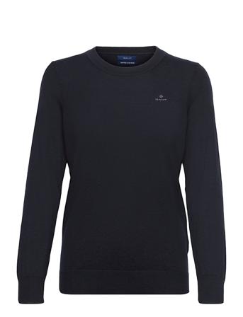 D1. Cotton Cashmere C-Neck Pullover Svart GANT