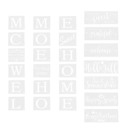 25 stk Velkommen Tegne Stencils Tegne Skabelon DIY Tilbehør