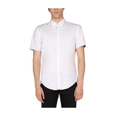 Hugo Boss, Short Sleeve Shirts Wit, Heren, Maat:L