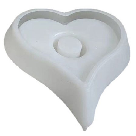 Ljusstake Rack Form Love Shape doftljushållare Vit