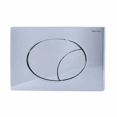 Placca Bampi FLOW cromata con doppio tasto