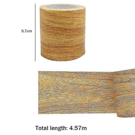 1 stk. træstruktur reparationsbånd plaster træ tekstureret møbelklæbende