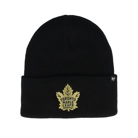 47 Brand - Negro cuff Beanie - Toronto Maple Leafs Haymaker 47 Metallic Black Cuff @ Hatstore