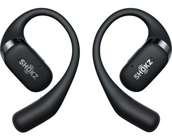 SHOKZ-OpenFit - Black-Trådløse Open-Air-hodetelefoner med komfortabel og sikker passform-Head & earphones-Trådløse hodetelefoner
