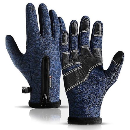 Miesten ja naisten talvikäsineet, vedenpitävät lämpimät käsineet, sormenpääherkät S-XL