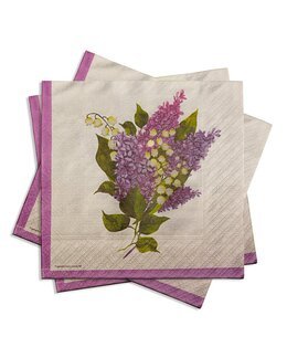Servetter Syrén/Liljekonvalj Lila - Pixie Design