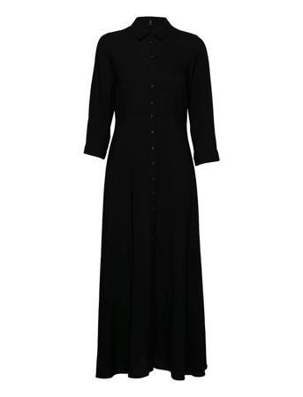 Savanna Ls Long Shirt Dress S. Noos Black YAS