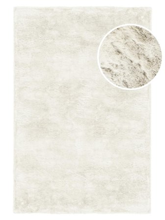 Hoogpolig Vloerkleed Ember - Wit 160X230