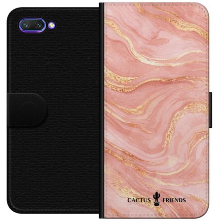Kompatibelt Lommeboketui til Honor Honor 10 Cactus and Friends – RoseGoldFlow