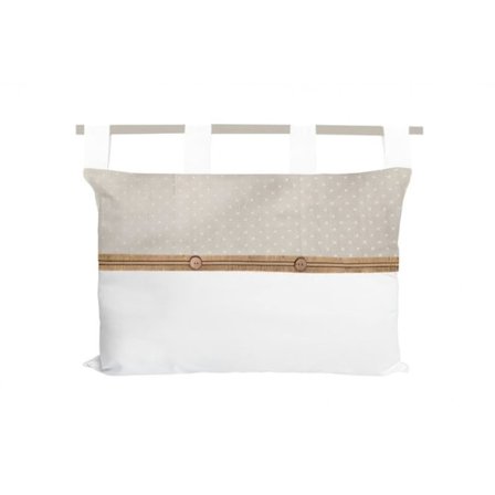 Sänggavel i bomull 45X70 cm CANDICE, av Soleil d'Ocre