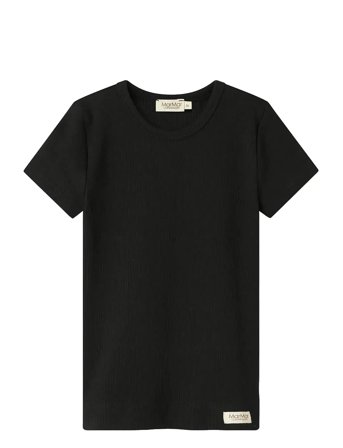 MarMar Copenhagen Plain Tee Ss - Black - 128