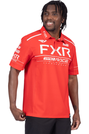 Polo Shirt FXR Race Div Performance Rot/Weiß M