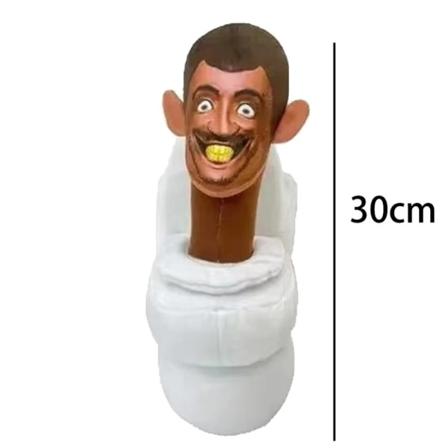 Skibidi Toalett Plysj 30 cm Anime Plysj Plysj Plysj Kosedyr Myk Morsom Plysj Barn Jul Bursdagsgaver Dukke White