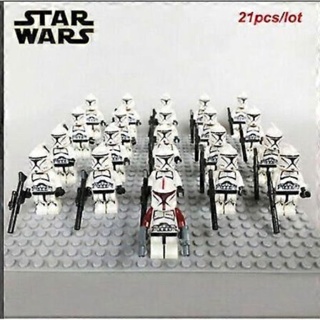 Star Wars Fas 1 Clone Troopers Minifigurer Leksaker Barn Gåvor 21 ST/Set