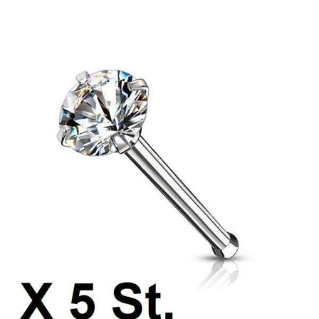 Obs 3 Näspiercing i IP-pläterad 316L stål med 3 mm Rund vit CZ