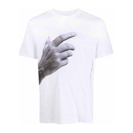 Neil Barrett T-shirt vit, Herr, Herr, Storlek: M