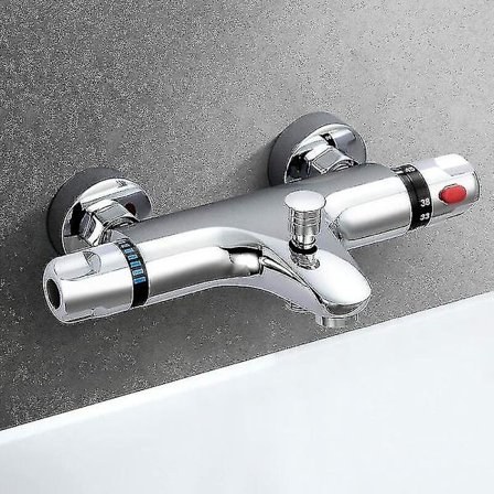 Termostatisk dusjbatteri, termostatisk messingbadebatteri, termostatisk dusjbatteri med 38c sikkerhet