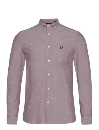 Regular Fit Light Weight Oxford Shirt Skjorta Casual Rosa Lyle & Scott