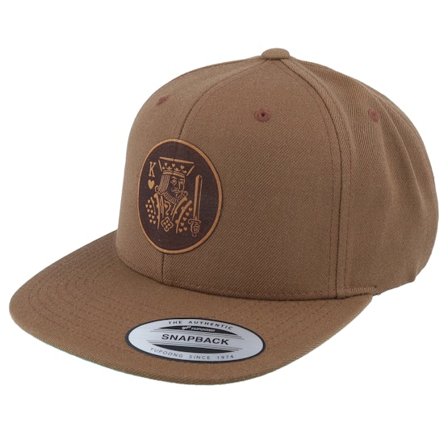 Iconic - Marrone snapback Cappellino - Poker King Circle Classic Tan Snapback @ Hatstore