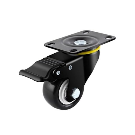 Møbelhjul 2,5" Universalhjul Gevindstammehjul Enkel installation