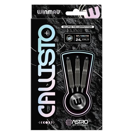 Winmau Callisto 03 Steel Tip Darts 24g/26g Tungsten - Astro Grip Pro Darts Flights Shafts Professional Match Weighted