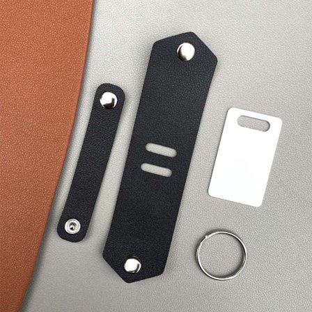 Foto nøkkelring termisk overføring bildekort SVART