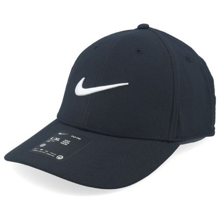 Nike - Svart adjustable Keps - Dri-fit Club Cap Black/White Adjustable @ Hatstore