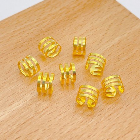 50 st Hårringstillbehör Hårklämma GOLD B B