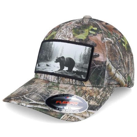 Hunter - Camo flexfit Keps - Big Bear Wide Timber Kanati Camo Pattern Flexfit @ Hatstore